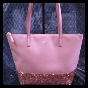 Kate Spade glitter dipped tote
